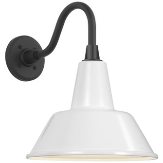 Academy Barn Light LED Barn Light in Matte Black (268|TOB 2816MBK/S1-WHT)