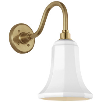 Academy Barn Light LED Barn Light in Hand-Rubbed Antique Brass (268|TOB 2816HAB/S8-WHT)