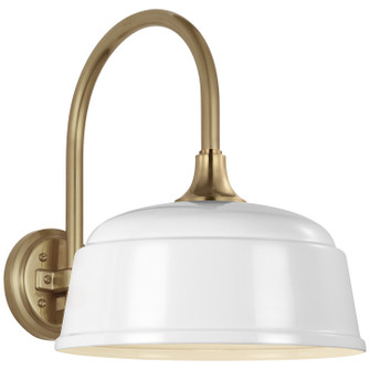 Academy Barn Light LED Barn Light in Hand-Rubbed Antique Brass (268|TOB 2814HAB/S6-WHT)