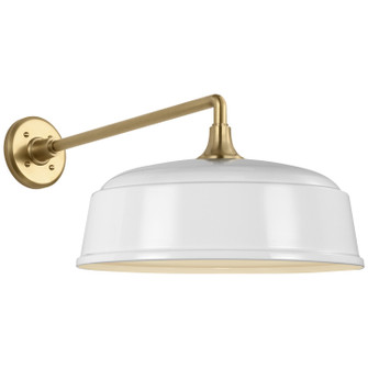 Academy Barn Light LED Barn Light in Hand-Rubbed Antique Brass (268|TOB 2812HAB/S7-WHT)