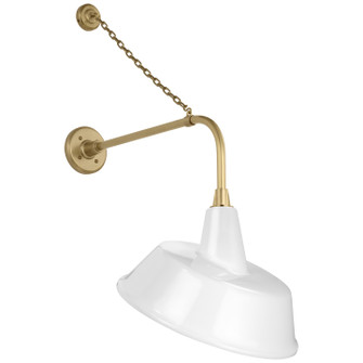 Academy Barn Light LED Barn Light in Hand-Rubbed Antique Brass (268|TOB 2810HAB/S4-WHT)