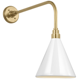 Academy Barn Light LED Barn Light in Hand-Rubbed Antique Brass (268|TOB 2809HAB/S10-WHT)
