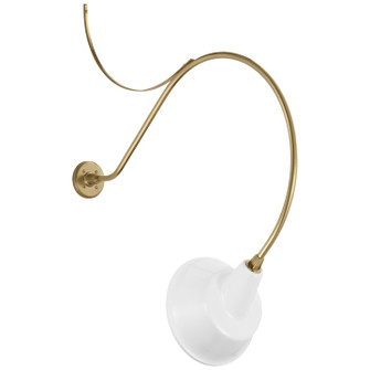 Academy Barn Light LED Barn Light in Hand-Rubbed Antique Brass (268|TOB 2807HAB/S3-WHT)