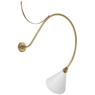 Academy Barn Light LED Barn Light in Hand-Rubbed Antique Brass (268|TOB 2807HAB/S10-WHT)