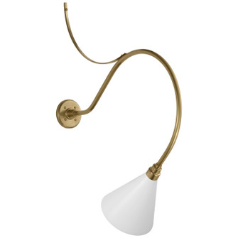 Academy Barn Light LED Barn Light in Hand-Rubbed Antique Brass (268|TOB 2806HAB/S10-WHT)