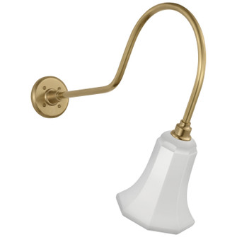 Academy Barn Light LED Barn Light in Hand-Rubbed Antique Brass (268|TOB 2803HAB/S8-WHT)