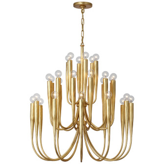 Acadia LED Chandelier in Antique Gold Leaf (268|JN 5073AGL)