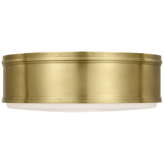 Marden LED Flush Mount in Antique-Burnished Brass (268|CHC 4063AB-WG)