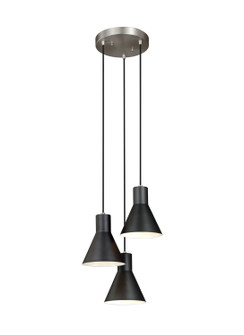 Towner Three Light Cluster Pendant in Brushed Nickel (1|5141303EN3-962)