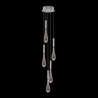 Rain LED Pendant in Ombre Silver/Silver Glass (48|100174-7)