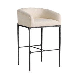 Osbourne Bar Stool in Oxford White/Blackened Iron (314|FSI30)
