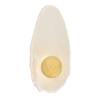 Ravelle LED Wall Sconce in White/Antique Brass (314|DWC99)