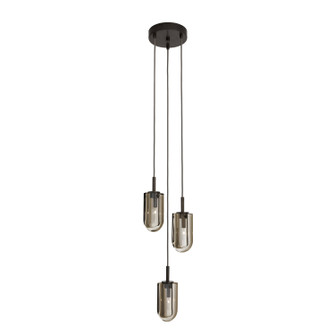 Javier Three Light Chandelier in Smoke/English Bronze (314|DPC43)