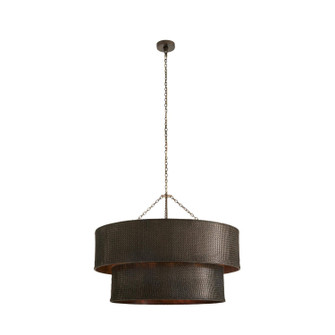 Hecche Six Light Chandelier in Carbon/Bronze (314|DMI31)