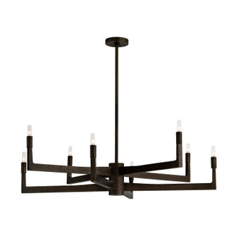 Griff Eight Light Chandelier in English Bronze/English Bronze (314|DLC46)