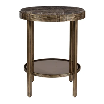 Cusano Accent Table in Antique Brass (52|50345)