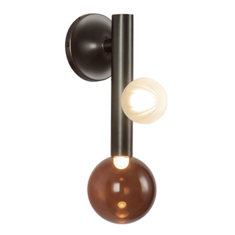 Reese LED Wall Sconce in Urban Bronze/Amber Glass (347|WS32814-UB/AM)