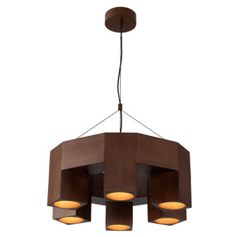 Bosco LED Chandelier in Walnut (347|CH12626-WT)