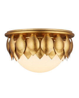 Paestum LED Flush Mount in Antique Gold Leaf / Antique Gold / Sugar White (142|9999-0091)