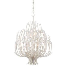 Seaward Nine Light Chandelier in White Coral (142|9000-1443)
