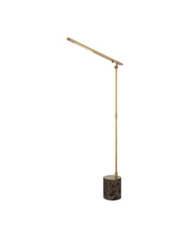 Hanford LED Floor Lamp in Polished Antique Brass / Brown (142|8000-0185)