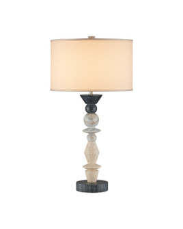 Cairn One Light Table Lamp in Natural / Midnight Black (142|6000-1101)