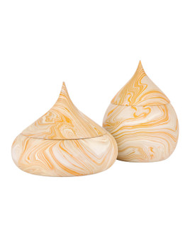 Anasi Box Set of 2 in Marbleized Yellow (142|1200-1114)