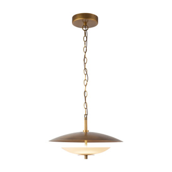 Prescott LED Pendant in Vintage Brass/Opal Matte Glass (452|PD315015VBOP)