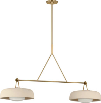 Liora Two Light Linear Chandelier in Estate Brass (454|SCRJLS171EBSISOEG)