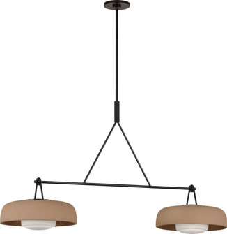Liora Two Light Linear Chandelier in Aged Iron (454|SCRJLS171AITSOEG)