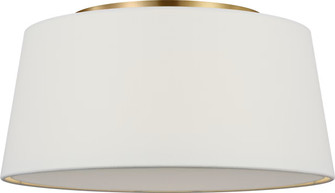 Hale Three Light Flush Mount in Estate Brass (454|SCRJFM196EBSWL)