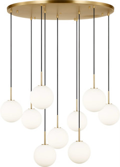 Sorelle Nine Light Chandelier in Estate Brass (454|SCRJCH206EBSOEG)