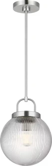 Preston One Light Pendant in Brushed Nickel (454|SCDJPD129BNRG)