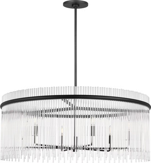 Finley Six Light Chandelier in Midnight Black (454|SCDJCH143MBKCAR)