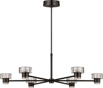 Holsted LED Chandelier in Aged Iron (454|SCCHCCH10427AICPG)