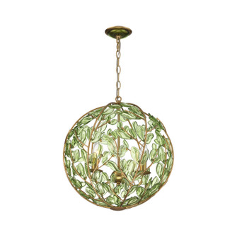 Bridget Three Light Chandelier in Soft Gold (60|BGT-334-SG-GR)