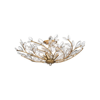 Bridget Four Light Semi Flush Mount in Soft Gold (60|BGT-330-SG-CL)