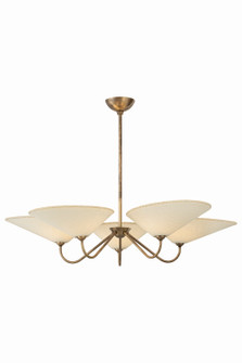 Sinclair Five Light Chandelier in Patina Brass (67|F3246-PBR)