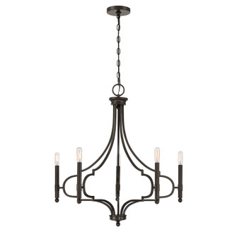 Woodlawn Five Light Chandelier in Mediterranean Bronze (51|1-5999-5-15)