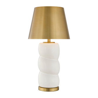 Shelly LED Table Lamp in White and Brass (51|11-CD24RC)