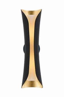 Josie Two Light Wall Sconce in Gold Leaf (428|H315102L-GL/BK)