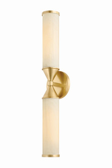 Zinnia Two Light Wall Sconce in Aged Brass (428|H1184102-AGB)