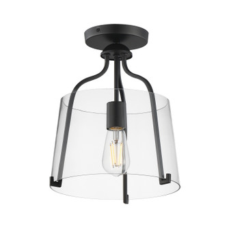 Bellmore One Light Pendant/Semi Flush in Black (16|5681CLBK)