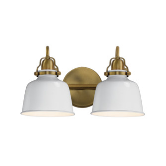 Hollis Two Light Wall Sconce in Natural Aged Brass (16|21422GWNAB)