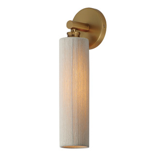 Aveline One Light Wall Sconce in Natural Aged Brass (16|12851NAB)