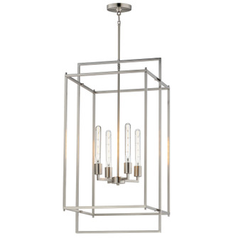 Gridline Four Light Pendant in Satin Nickel (16|10413SN)