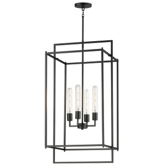 Gridline Four Light Pendant in Black (16|10413BK)