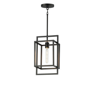 Gridline One Light Pendant in Black (16|10411BK)
