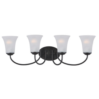 Logan Four Light Bath Vanity in Black (16|10054FTBK)
