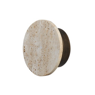Discus LED Wall Sconce in Travertine / Antique Bronze (86|E14351-TVANB)